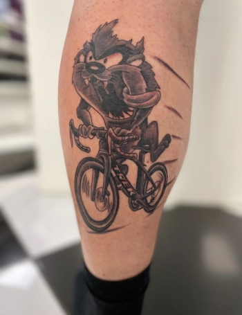 Tattoo been Tasmanian devil