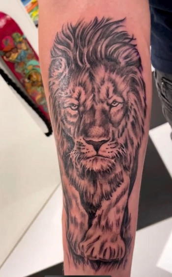 Tattoo leeuw 