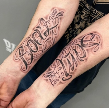 tattoo namen freehand 